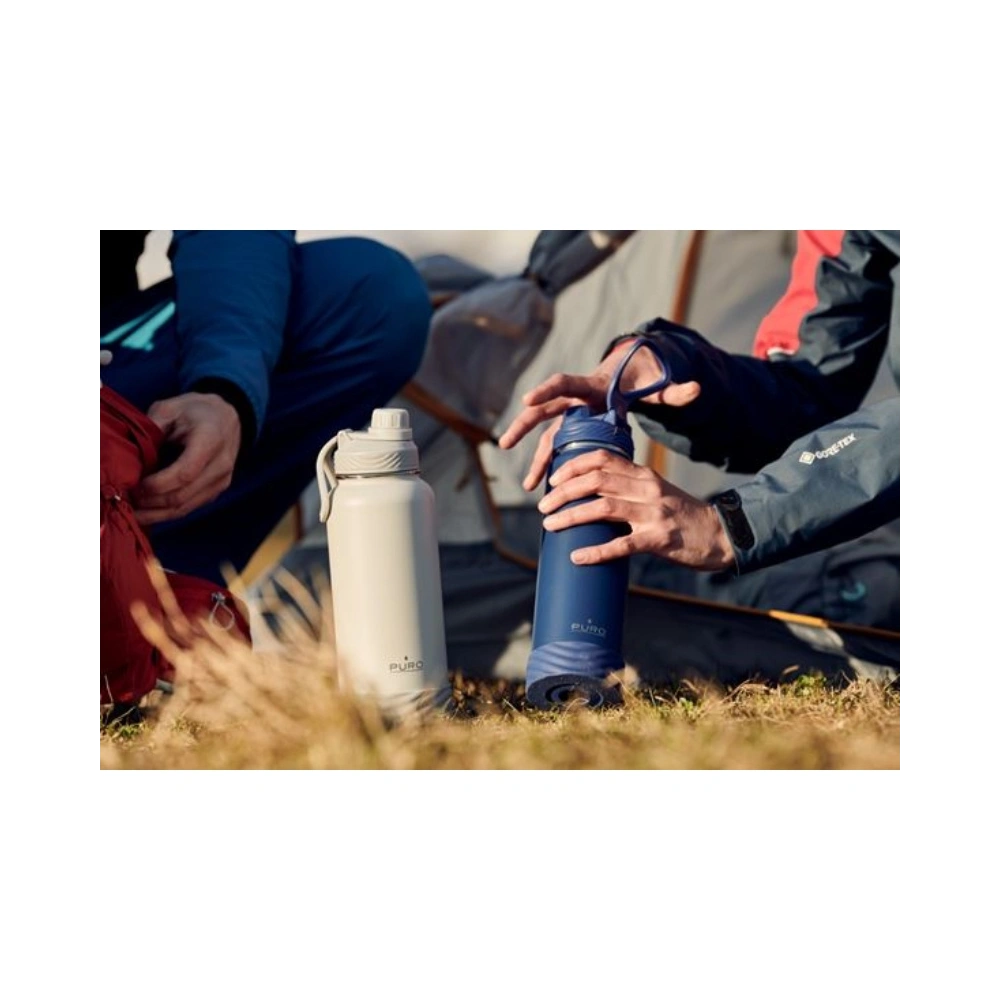 Hurtownia GSM - Butelka termiczna ze stali nierdzewnej PURO Outdoor 500 ml (Black) - PUR437BLK - {ean13} - Hurt