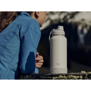 Hurtownia GSM - Butelka termiczna ze stali nierdzewnej PURO Outdoor 500 ml (Light Grey) - PUR438GRY - {ean13} - Hurt