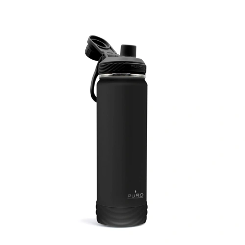 Butelka termiczna ze stali nierdzewnej PURO Outdoor 750 ml (Black)