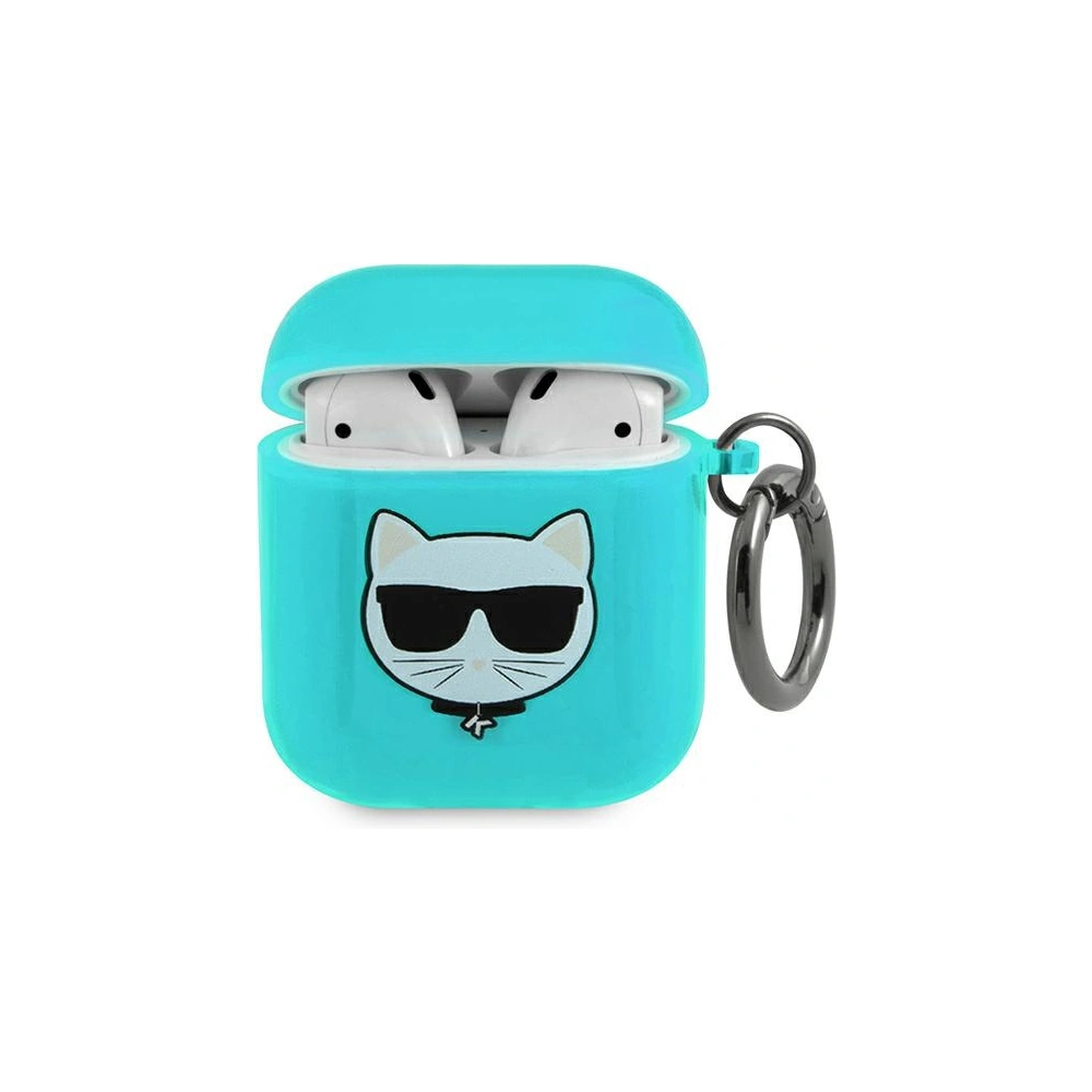 Hurtownia GSM - Etui Karl Lagerfeld KLA2UCHFL Apple AirPods kryt modrý/blue Choupette - KLD562BLU - {ean13} - Hurt