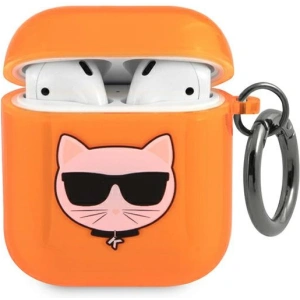 Hurtownia GSM - Etui Karl Lagerfeld KLA2UCHFO Apple AirPods kryt oranžový/orange Choupette - KLD563ORG - {ean13} - Hurt