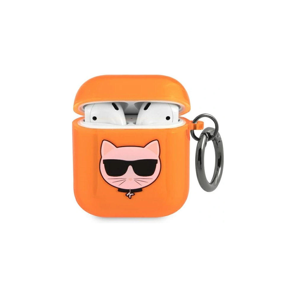 Hurtownia GSM - Etui Karl Lagerfeld KLA2UCHFO Apple AirPods cover pomarańczowy/orange Choupette - KLD563ORG - {ean13} - Hurt