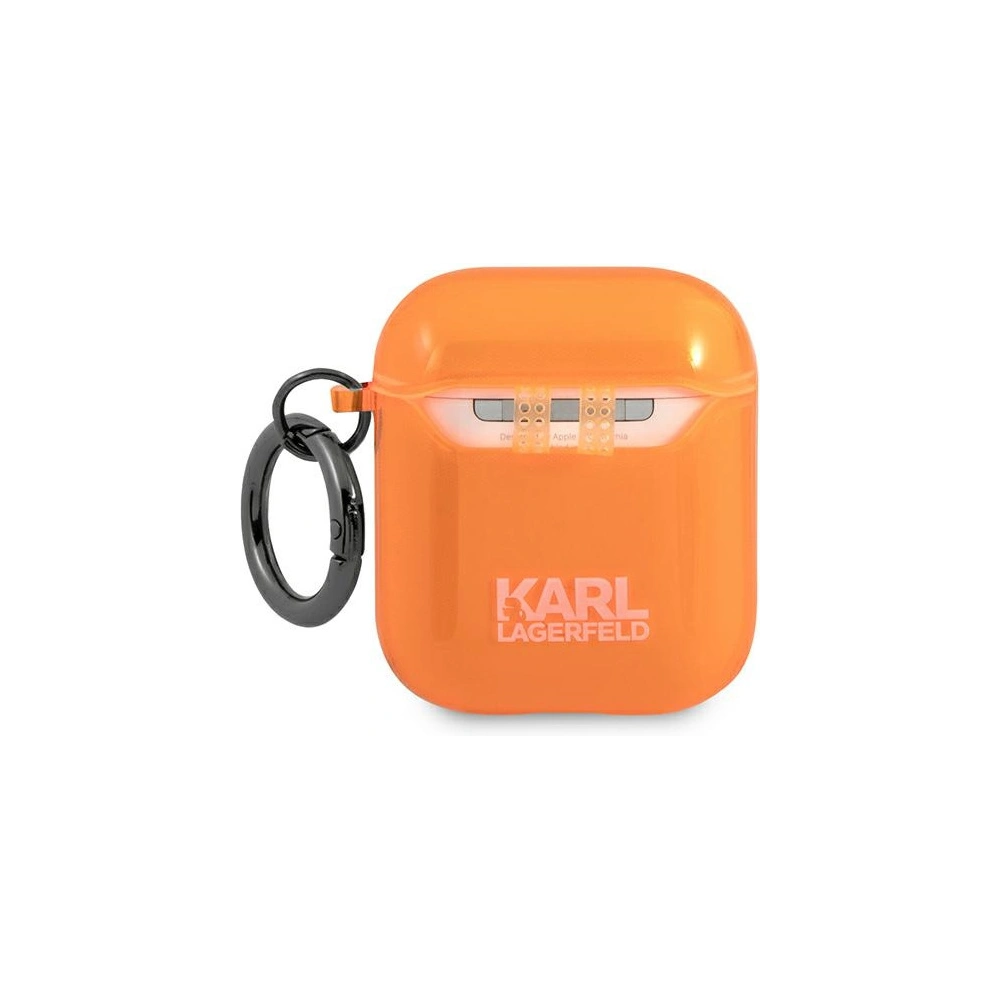Hurtownia GSM - Etui Karl Lagerfeld KLA2UCHFO Apple AirPods kryt oranžový/orange Choupette - KLD563ORG - {ean13} - Hurt