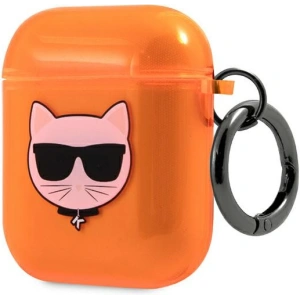 Hurtownia GSM - Etui Karl Lagerfeld KLA2UCHFO Apple AirPods kryt oranžový/orange Choupette - KLD563ORG - {ean13} - Hurt