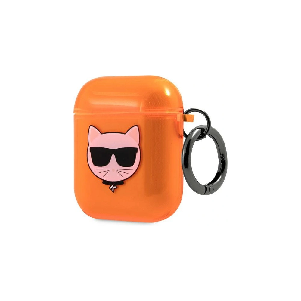 Hurtownia GSM - Etui Karl Lagerfeld KLA2UCHFO Apple AirPods cover pomarańczowy/orange Choupette - KLD563ORG - {ean13} - Hurt