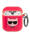 Karl Lagerfeld KLA2UCHFP Apple AirPods cover pink Choupette