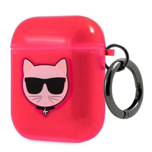 Etui Karl Lagerfeld KLA2UCHFP Apple AirPods cover różowy/pink Choupette