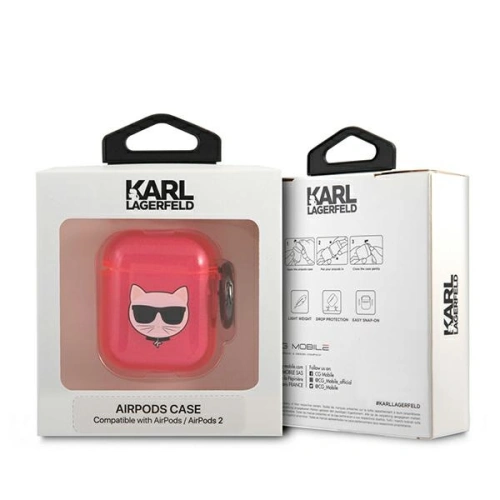 Etui Karl Lagerfeld KLA2UCHFP Apple AirPods cover różowy/pink Choupette