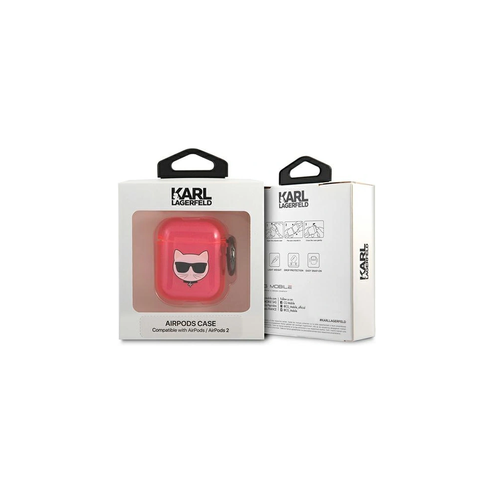 Hurtownia GSM - Etui Karl Lagerfeld KLA2UCHFP Apple AirPods cover różowy/pink Choupette - KLD564PNK - {ean13} - Hurt