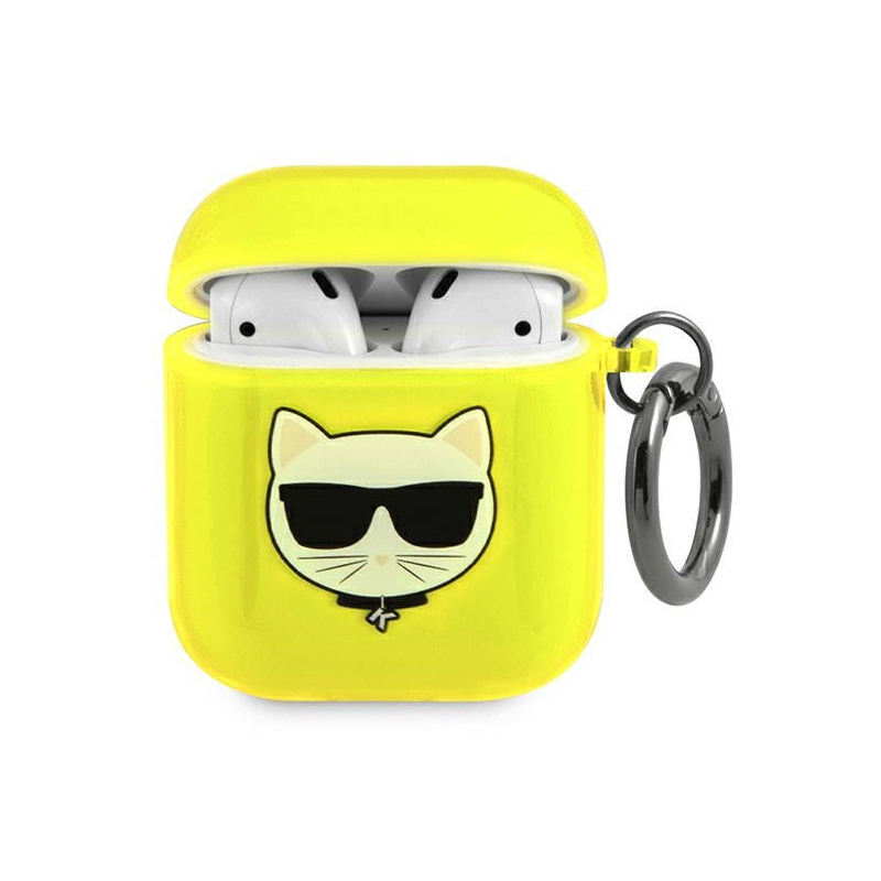 Karl Lagerfeld Distributor - 3666339009229 - KLD565YEL - Karl Lagerfeld KLA2UCHFY Apple AirPods cover yellow Choupette - B2B homescreen