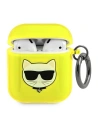 Etui Karl Lagerfeld KLA2UCHFY Apple AirPods kryt žlutý/yellow Choupette