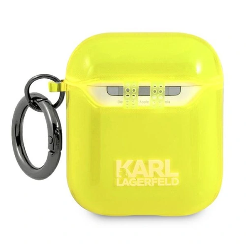 Etui Karl Lagerfeld KLA2UCHFY Apple AirPods cover żółty/yellow Choupette