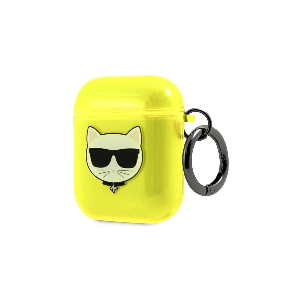 Wholesale Karl Lagerfeld KLA2UCHFY Apple AirPods cover yellow Choupette - KLD565YEL - {ean13} - Hurt