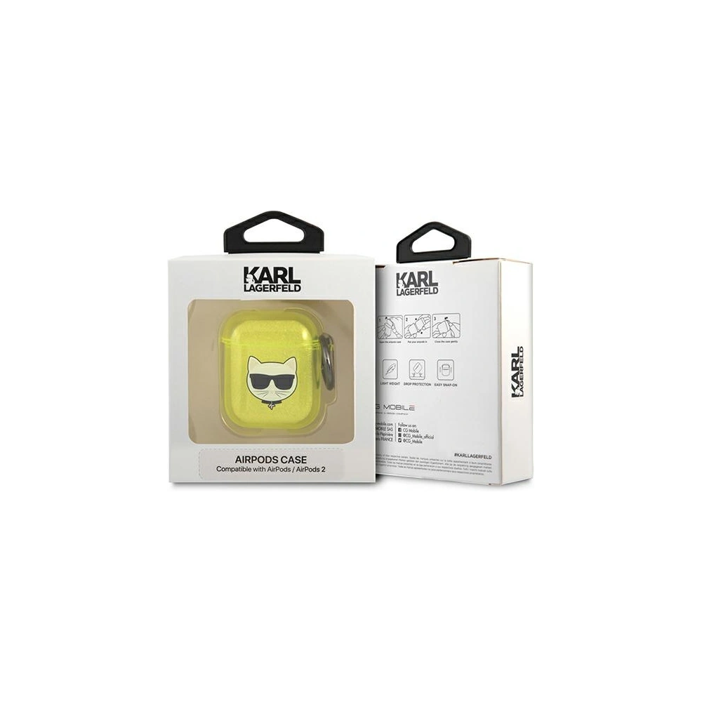 Hurtownia GSM - Etui Karl Lagerfeld KLA2UCHFY Apple AirPods cover żółty/yellow Choupette - KLD565YEL - {ean13} - Hurt