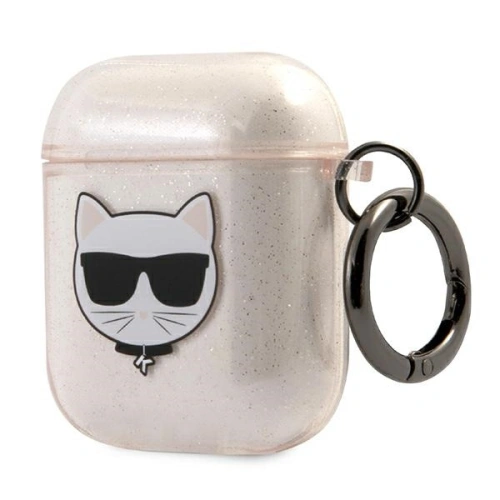 Etui Karl Lagerfeld KLA2UCHGD Apple AirPods cover złoty/gold Glitter Choupette