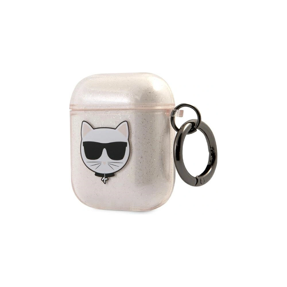 Hurtownia GSM - Etui Karl Lagerfeld KLA2UCHGD Apple AirPods kryt zlatý/gold Glitter Choupette - KLD566GLD - {ean13} - Hurt