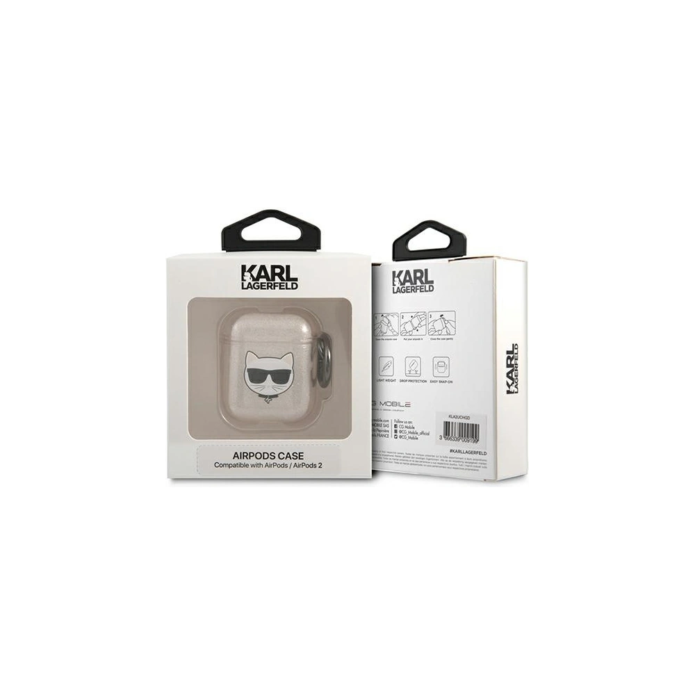 Hurtownia GSM - Etui Karl Lagerfeld KLA2UCHGD Apple AirPods kryt zlatý/gold Glitter Choupette - KLD566GLD - {ean13} - Hurt