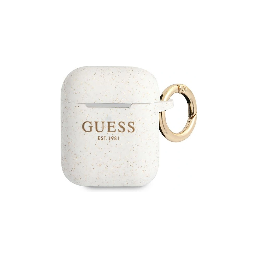 Hurtownia GSM - Etui Guess GUA2SGGEH Apple AirPods kryt bílý/white silikonové glitter - GUE1086WHT - {ean13} - Hurt