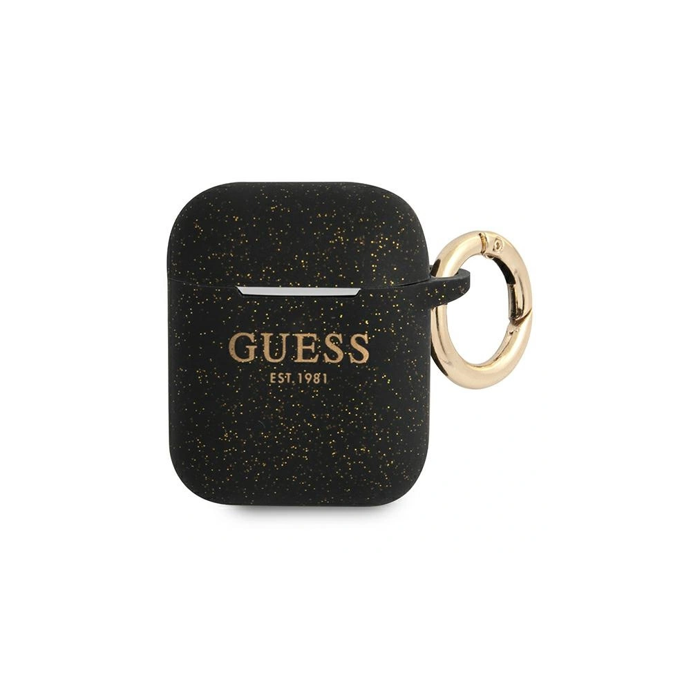 Hurtownia GSM - Etui Guess GUA2SGGEK Apple AirPods cover czarny/black Silicone Glitter - GUE1087BLK - {ean13} - Hurt
