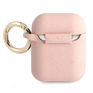 Hurtownia GSM - Etui Guess GUA2SGGEP Apple AirPods kryt růžový/pink silikonový glitr - GUE1088PNK - {ean13} - Hurt