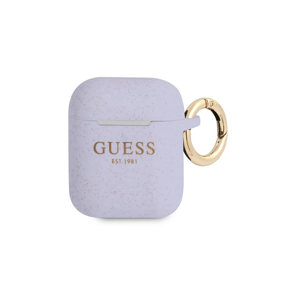 Hurtownia GSM - Etui Guess GUA2SGGEU Apple AirPods kryt purpurový/purple silikonový s glitry - GUE1089PRP - {ean13} - Hurt