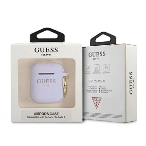 Hurtownia GSM - Etui Guess GUA2SGGEU Apple AirPods kryt purpurový/purple silikonový s glitry - GUE1089PRP - {ean13} - Hurt