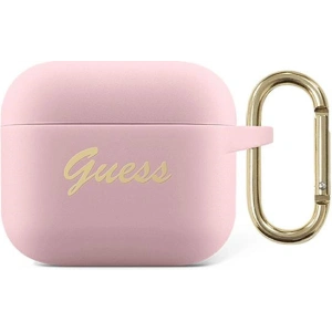 Hurtownia GSM - Etui Guess GUA2SSSI Apple AirPods obal růžový/pink silikonový vintage script - GUE1090PNK - {ean13} - Hurt