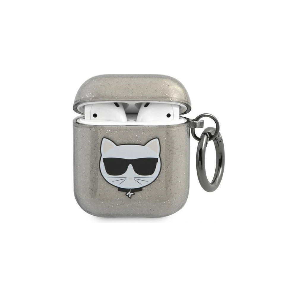 Hurtownia GSM - Etui Karl Lagerfeld KLA2UCHGK Apple AirPods kryt černý/black Glitter Choupette - KLD567BLK - {ean13} - Hurt