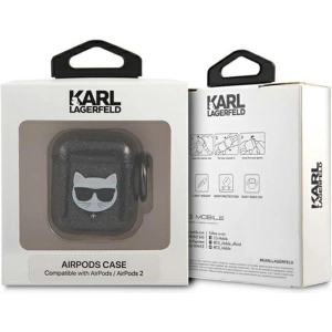 Hurtownia GSM - Etui Karl Lagerfeld KLA2UCHGK Apple AirPods kryt černý/black Glitter Choupette - KLD567BLK - {ean13} - Hurt