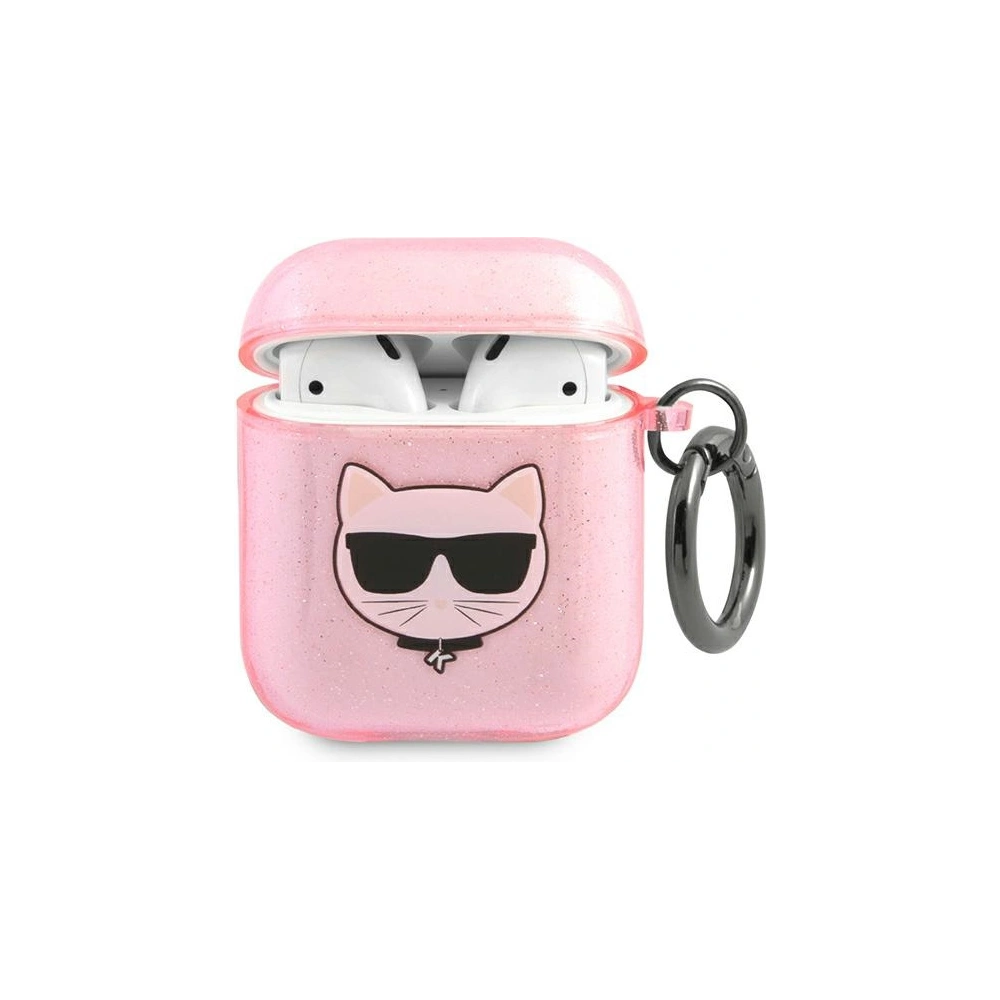 Hurtownia GSM - Etui Karl Lagerfeld KLA2UCHGP Apple AirPods kryt růžový/pink Glitter Choupette - KLD568PNK - {ean13} - Hurt