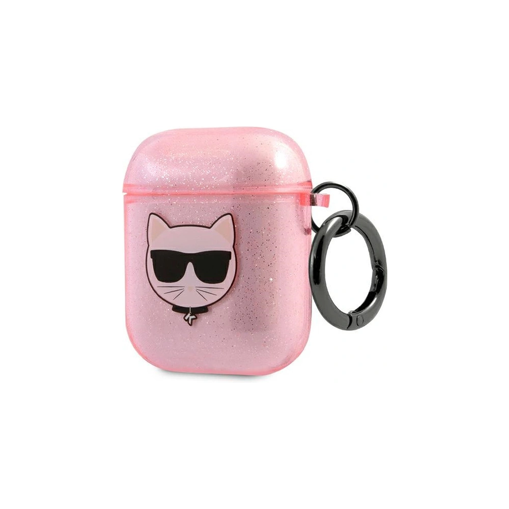 Hurtownia GSM - Etui Karl Lagerfeld KLA2UCHGP Apple AirPods kryt růžový/pink Glitter Choupette - KLD568PNK - {ean13} - Hurt