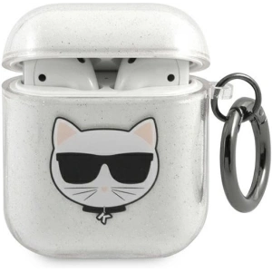 Hurtownia GSM - Etui Karl Lagerfeld KLA2UCHGS Apple AirPods obal stříbrný/silver Glitter Choupette - KLD569SLV - {ean13} - Hurt