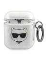 Karl Lagerfeld KLA2UCHGS Apple AirPods cover silver Glitter Choupette