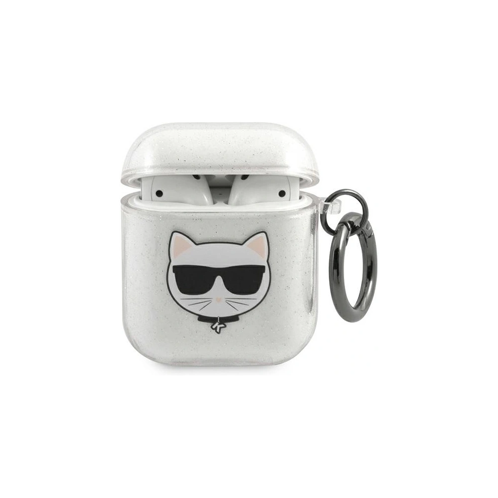 Hurtownia GSM - Etui Karl Lagerfeld KLA2UCHGS Apple AirPods cover srebrny/silver Glitter Choupette - KLD569SLV - {ean13} - Hurt
