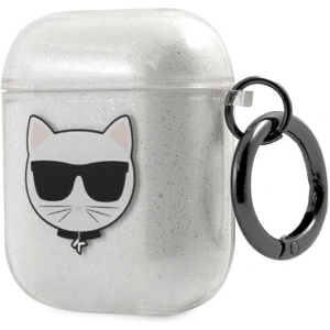 Hurtownia GSM - Etui Karl Lagerfeld KLA2UCHGS Apple AirPods obal stříbrný/silver Glitter Choupette - KLD569SLV - {ean13} - Hurt