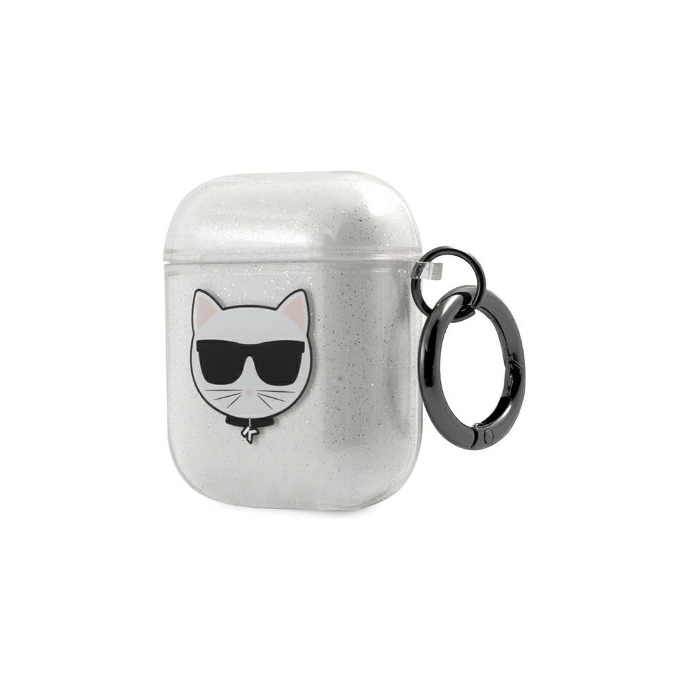 Hurtownia GSM - Etui Karl Lagerfeld KLA2UCHGS Apple AirPods cover srebrny/silver Glitter Choupette - KLD569SLV - {ean13} - Hurt