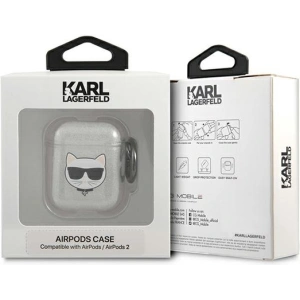 Hurtownia GSM - Etui Karl Lagerfeld KLA2UCHGS Apple AirPods obal stříbrný/silver Glitter Choupette - KLD569SLV - {ean13} - Hurt