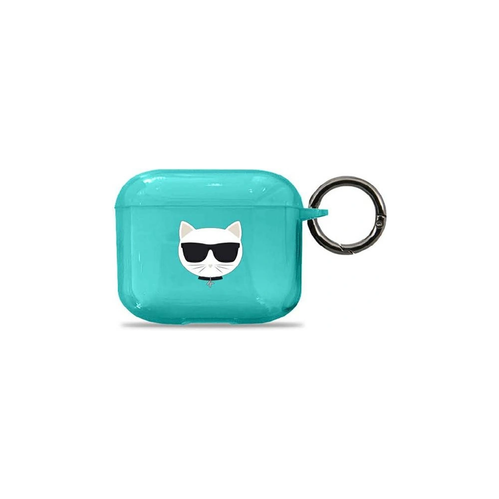 Wholesale Karl Lagerfeld KLA3UCHFL Apple AirPods 3 cover blue Choupette - KLD570BLU - {ean13} - Hurt