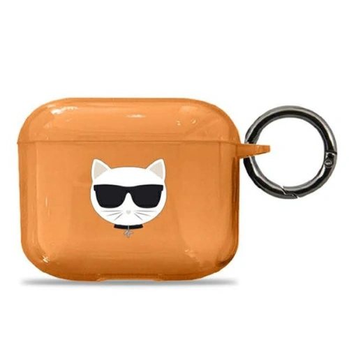 Etui Karl Lagerfeld KLA3UCHFO Apple AirPods 3 cover pomarańczowy/orange Choupette