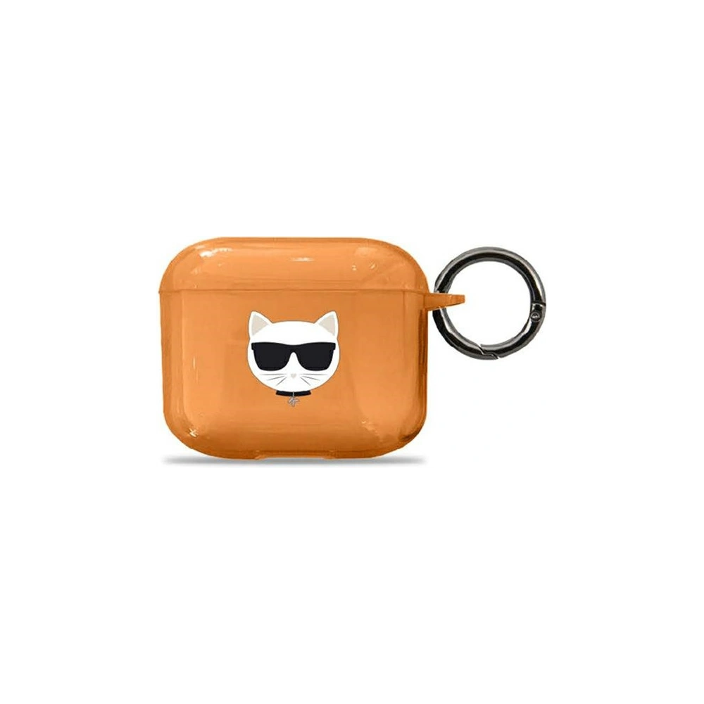 Wholesale Karl Lagerfeld KLA3UCHFO Apple AirPods 3 cover orange Choupette - KLD571ORG - {ean13} - Hurt