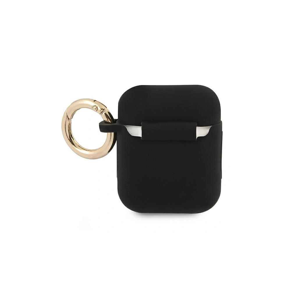 Wholesale Guess GUA2SSSK Apple AirPods cover black Silicone Vintage Script - GUE1091BLK - {ean13} - Hurt