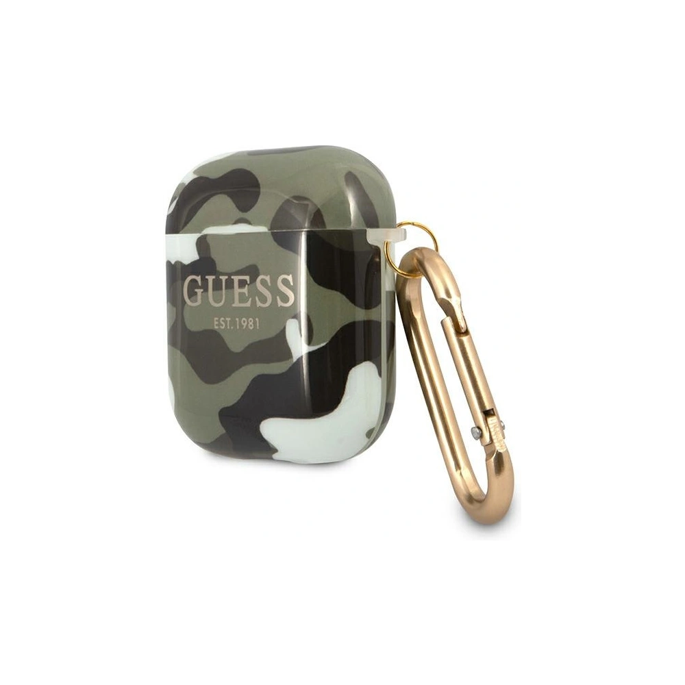 Hurtownia GSM - Etui Guess GUA2UCAMA Apple AirPods cover zielony/khaki Camo Collection - GUE1092GRN - {ean13} - Hurt