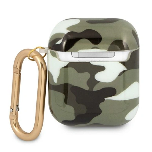 Etui Guess GUA2UCAMA Apple AirPods cover zielony/khaki Camo Collection