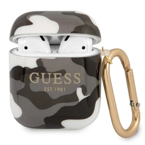 Hurtownia GSM - Etui Guess GUA2UCAMG Apple AirPods kryt černý/black Camo Collection - GUE1093BLK - {ean13} - Hurt