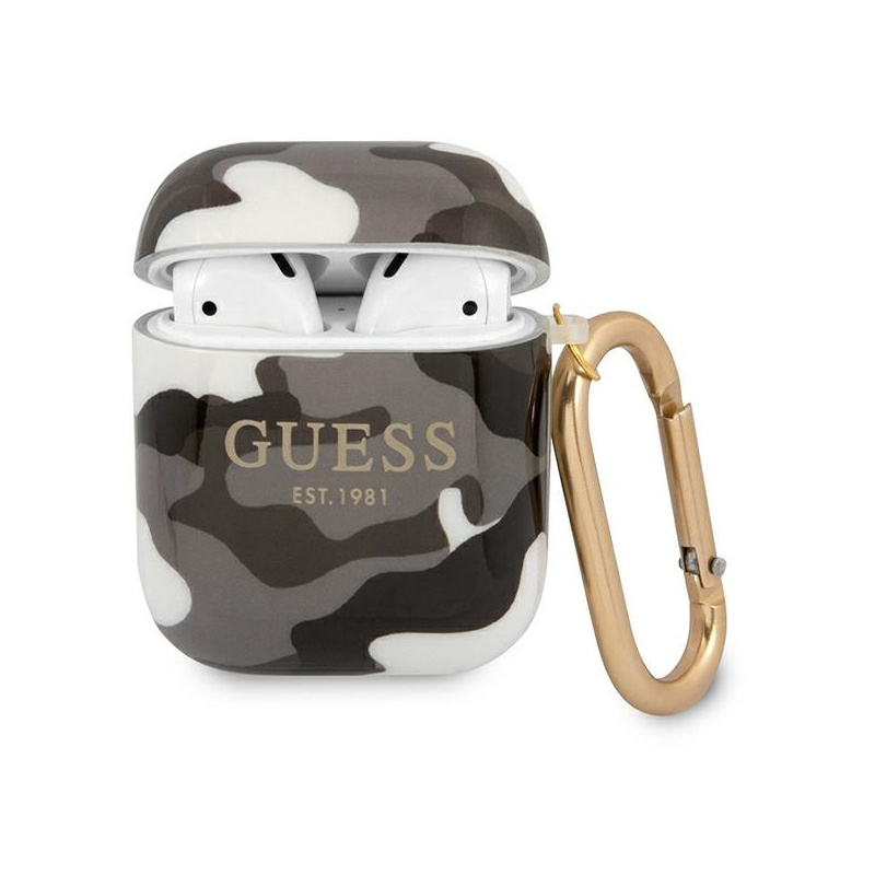 Guess Distributor - 3666339010089 - GUE1093BLK - Guess GUA2UCAMG Apple AirPods cover black Camo Collection - B2B homescreen