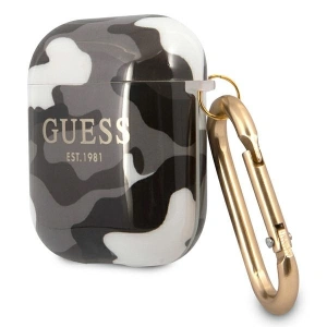 Hurtownia GSM - Etui Guess GUA2UCAMG Apple AirPods kryt černý/black Camo Collection - GUE1093BLK - {ean13} - Hurt