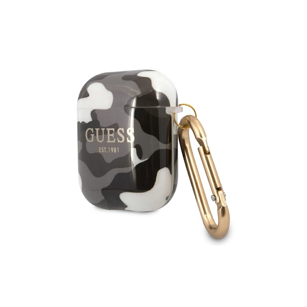 Hurtownia GSM - Etui Guess GUA2UCAMG Apple AirPods cover czarny/black Camo Collection - GUE1093BLK - {ean13} - Hurt