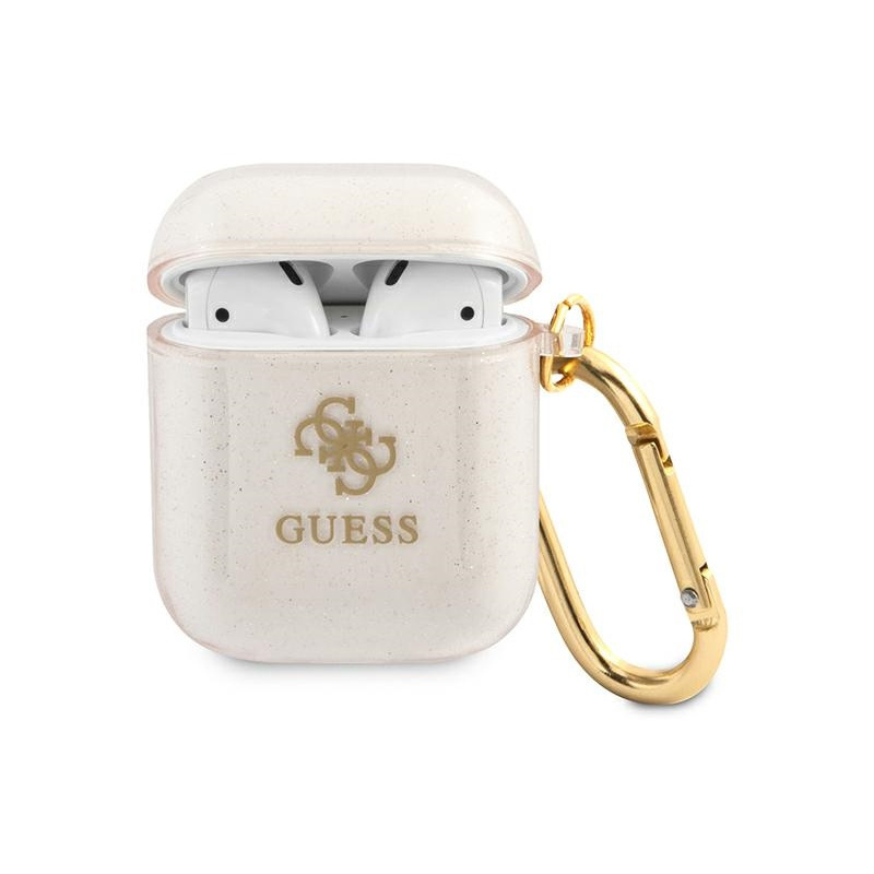 Hurtownia Guess - 3666339009878 - GUE1094GLD - Etui Guess GUA2UCG4GD Apple AirPods cover złoty/gold Glitter Collection - B2B homescreen