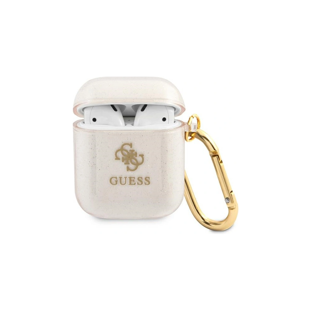 Wholesale Guess GUA2UCG4GD Apple AirPods cover gold Glitter Collection - GUE1094GLD - {ean13} - Hurt