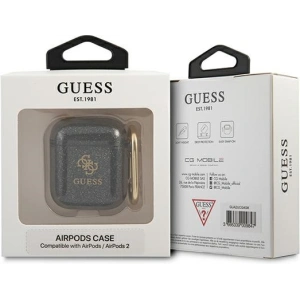 Hurtownia GSM - Etui Guess GUA2UCG4GK Apple AirPods kryt černý/glitter kolekce - GUE1095BLK - {ean13} - Hurt